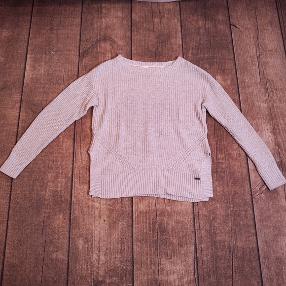 Toms Sweaters - Toms Cream & Gold Knit Sweater Size XL